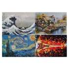 MOQ 500-1000sets customized paper and wood puzzle