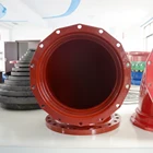 EN545 598 Ductile iron elbow pipe fitting double flange bend