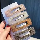 Crystal hairpin hand made Insta-famousor Bangs clip Korean Super Fairy Lady hairgrips Pearl Hair Accessories