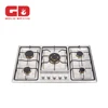 Good quality parts for make stove/ 304 stainless steel gas cooker/ 5 burner kitchen hob with cast iron grill