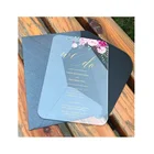 Clear Square acrylic wedding invitation card