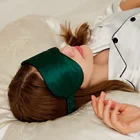 Wholesale Customized Natural Travel 100% pure mulberry silk eye mask