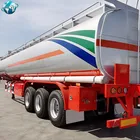 3 Axles 4 Axles 45000L 50000L Crude Oil Fuel Tanker Transport Truck Semi Trailer Fuel Tank With Low Price