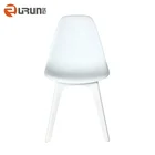 high quality modern chair pp plastic seat with plastic legs less MOQ office dinning living leisure indoor furniture
