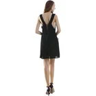 Ladies Clothing Hot Sales Embroidery Skirt Fashion Party Ladies Sexy Dress Black Summer Woman Clothing ST0004