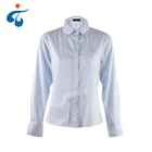 Hot sale elegant breathable women long sleeve formal wear tops blouse for lady