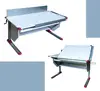 Factory supply customized wooden desktop metal base modern drawing desk tiltable drafting table adjustable