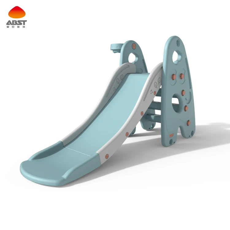 ABST Wholesale baby playground equipment play set folding plastic indoor kids slide and swing