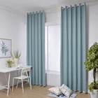 High Quality Wholesale Printed S Shape Ripple Fold Natural Solid Fabric Block Out Light Blackout Curtains