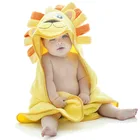 Plain Terry Towel Bamboo Organic Hooded Towels Organic Bamboo Cartoon Terry Cloth Beach Bath Towel Baby Hooded Towel