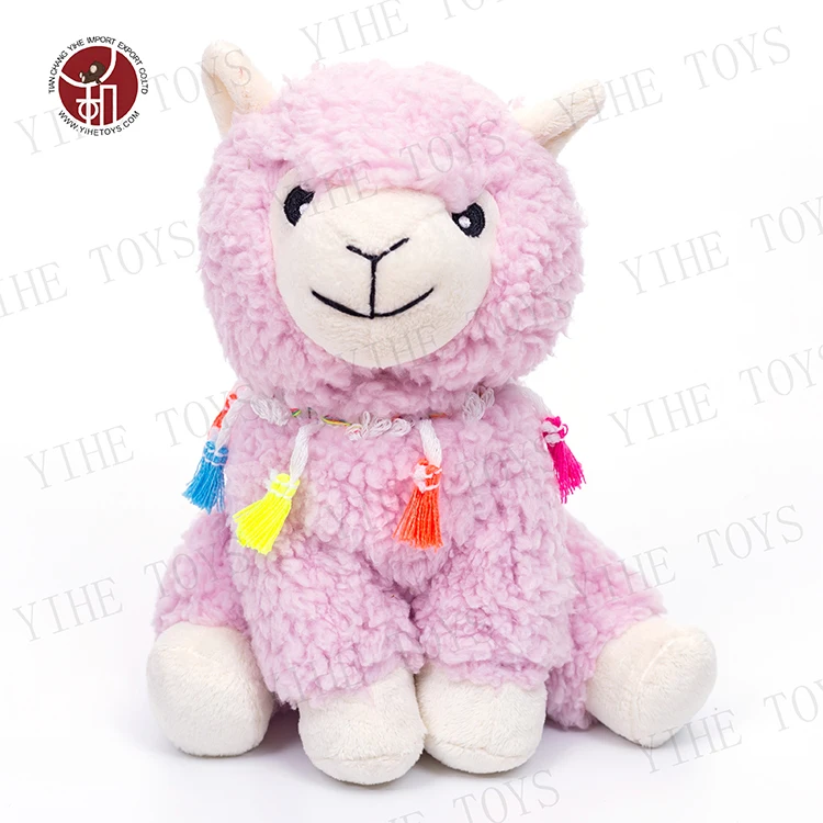 Wholesale Customized Good Quality Super Soft Toys Pink Lovely Plush Sheep