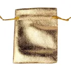 Adjustable Jewelry Packing silver/ gold colors drawstring Velvet bag