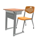 Wooden Classroom Furniture School Student Table Study Table And Chair Adult