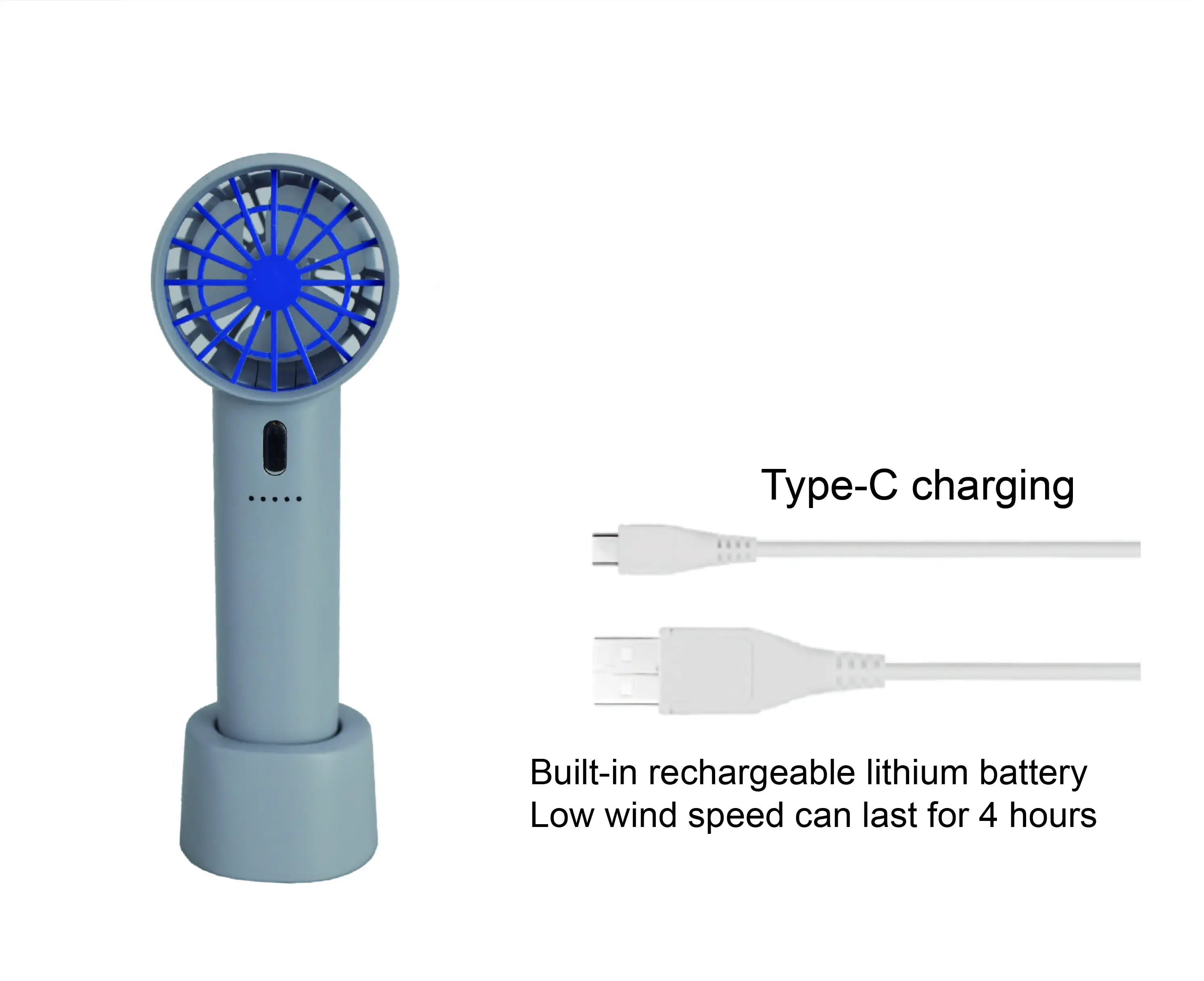 Portable Fan, HANDYMINI, USB, BATTERY - detail 6