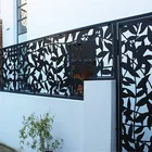 Modern Outdoor Metal Privacy Screen Decorative Exterior Laser Cut Panel