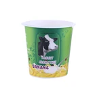 Recyclable New Style Eco Friendly Custom Logo Paper And Plastic Cup Yogurt Packaging