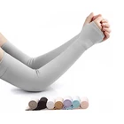 Wholesale Running Cycling Driving Reflective Sunscreen Bands Ice Fabric Arm Sport Sleeves