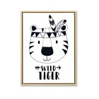 cartoon cute animals for kids gift babyroom wall art deco canvas picture with frame canvas art print