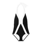 Factory Custom Design Hot Sexy Woman Swimwear Lady Black And White Bikini
