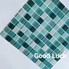 green crystal mosaic print glass mosaic tile for wall