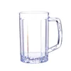 Hot sale customized logo promotion gifts durable shatterproof 500ml cheap acrylic plastic beer stein glass with handle