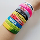 Silicone Wristband Silicone Cheap Custom Print Logo Silicone Bracelet Wristband