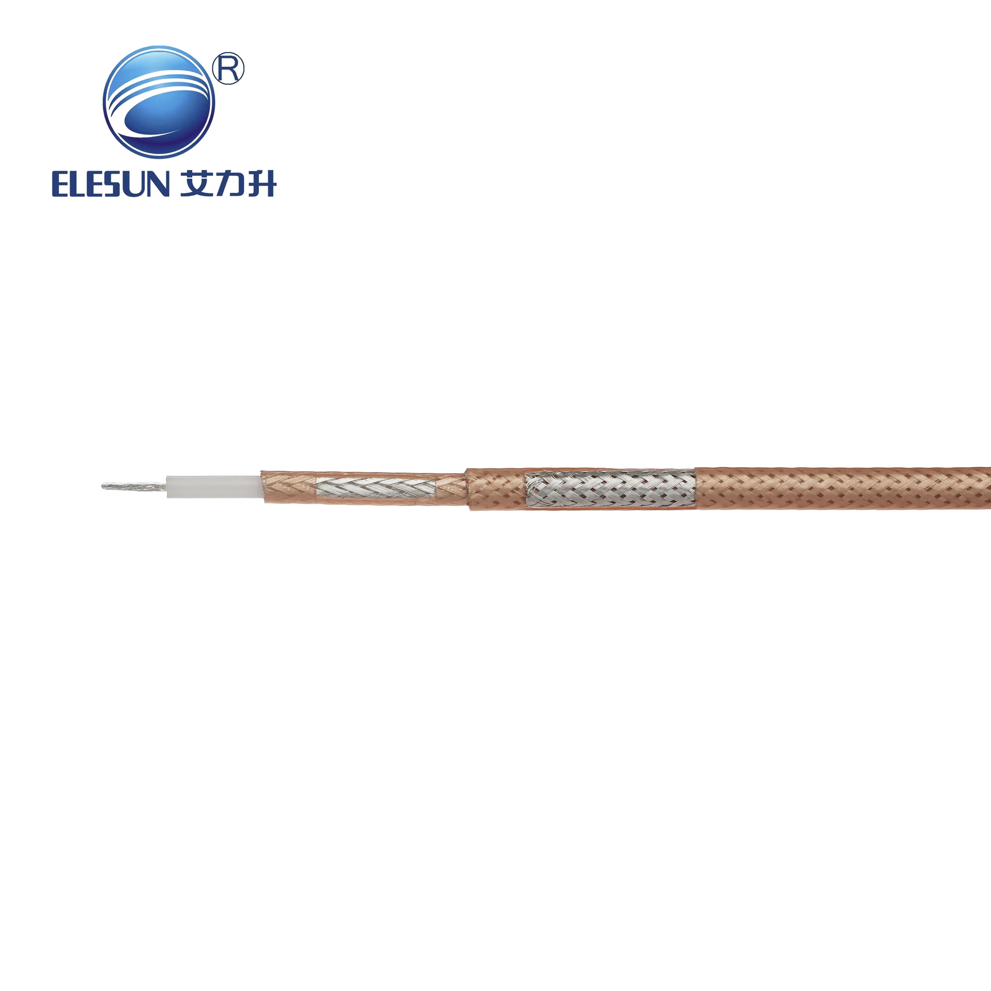 UL listed Low Loss flexible double shield na may FEP Jacket RG400 coaxial cable para sa mga detalye ng telecommunication system