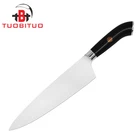High quality 7pcs kitchen knife set with black handle kitchen tools with wood block