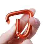 Professional Custom Promotional Small Color Triangle Shape Anodized Aluminum Alloy Clip Hook Carabiner With Laser Logo