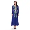 /product-detail/luxury-blue-chiffon-kaftan-with-blue-appliqued-flower-and-golden-embroidery-beaded-belt-arab-party-dress-62327242392.html