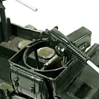Collectible green iron American military war chariot model with guns and tanks