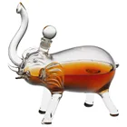 Animal shaped dog decanter glass bottle for liquor