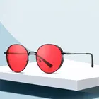 2020 Luxury thick-rimmed metal frame Retro punk style Unisex classic round sunglasses