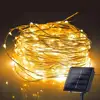 2019 HOT sale ip 65 colorful waterproof decorative copper wire 200 led solar light ip 65 colorful waterproof