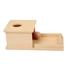 Nature Baby Educational Toys Montessori Infant Toys Object Permanence Box W/ Tray
