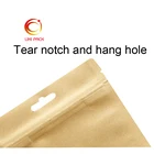 Kraft paper self-sealing bag /Thickened snack bag/ Aluminum foil food packaging small sachet