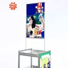 Energy water 4 tier metal display stand supermarket beverage drinks display rack