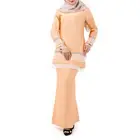 Multifunctional Black Blouse Dubai Abaya New Design Character For Moden Baju Kurung