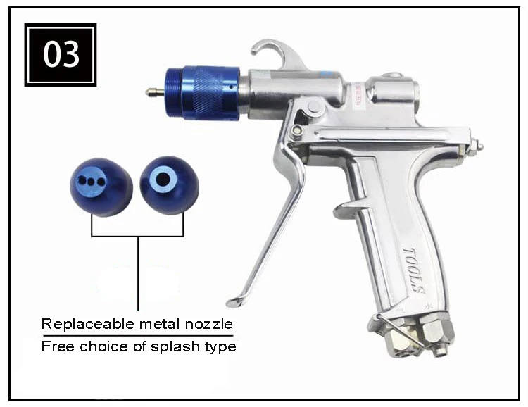 High pressure multi function water and air dual mixing spray gun