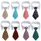Dog Clothing Dogs Striped Print Dog Tie Pet Clothing Accessories Wholesale Sublimation Dog Tie