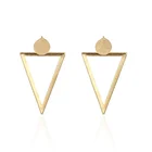Triangle Jewelry/ Hot Sale Hollow Triangle Stud Earrings Gold Geometric Earrings Fashion Jewelry/