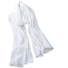 Wholesale Wool Silk Cotton White Scarf for Planting and Dyeing