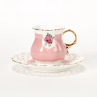 Turkish custom made ceramic tea coffee cups