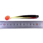 11cm 4" Custom Bass Pike Fishing Bait Soft Plastic Lures Shad Paddle Tail