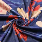 free sample scuba suede flower digital printing on fabric material for dress