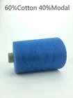 Dyed custom high quality ring spun 60% Cotton 40%Models blended yarn for knitting on sale