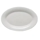 Nordic simple dinnerware magnesia reinforced porcelain oval white ceramic plates