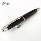Black Pen Ball Shanghai Lingmo Matt Black Silver Color Luxury Ballpoint Pen OEM Logo Ball Pen Custom Design