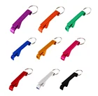 Low order quantity Aluminum beer bottle opener key chain /can opener for Christmas giveaway