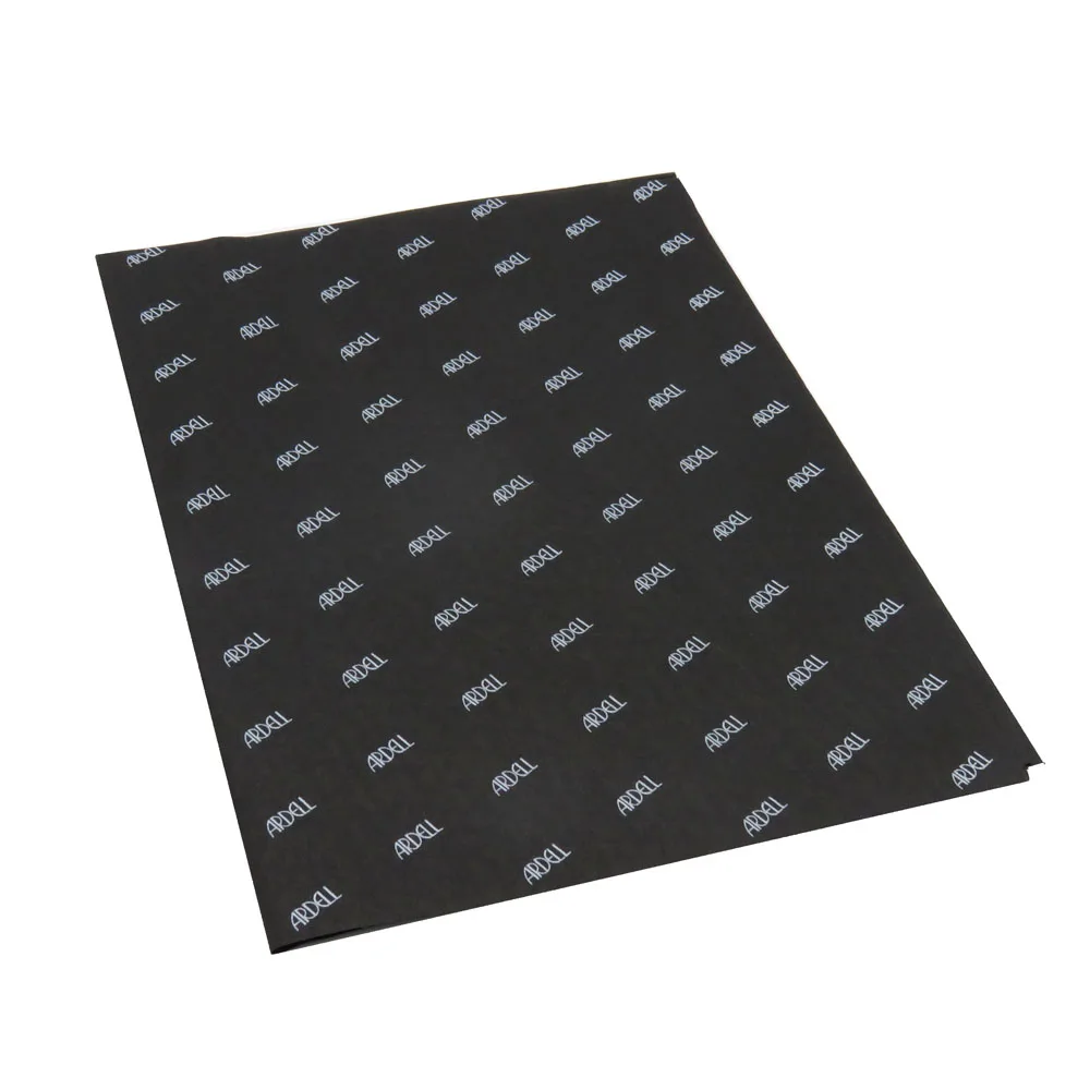 custom white logo black wrapping gift silk cotton tissue paper